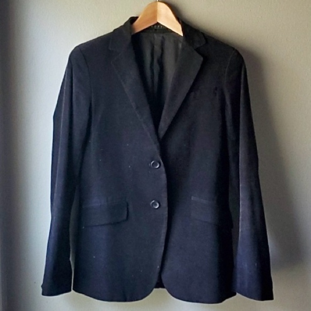 THEORY Black Corduroy Blazer Jacket Size 2
